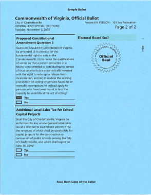 Charlottesville, VA 2026 Election sample ballot_page 2