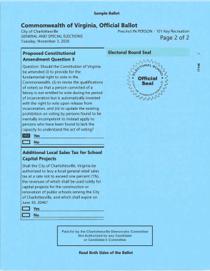 Charlottesville, VA 2026 Election sample ballot_page 2